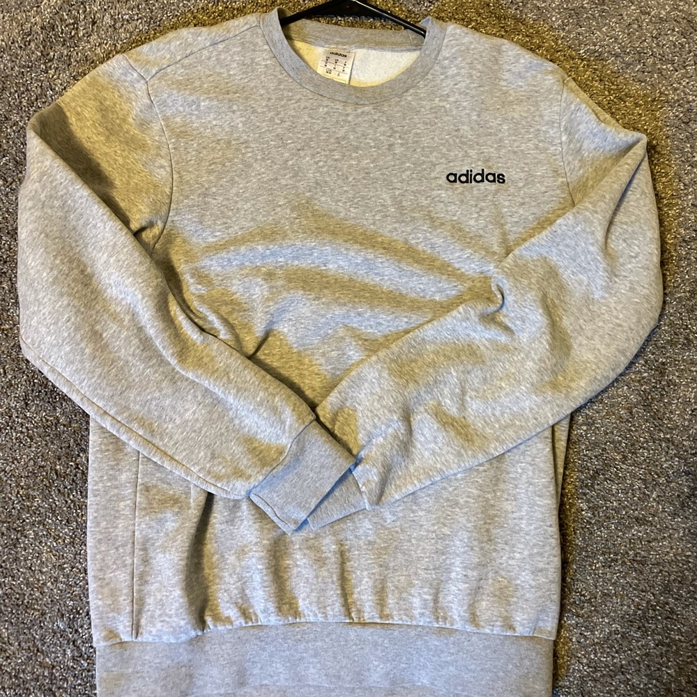Grey adidas crew neck